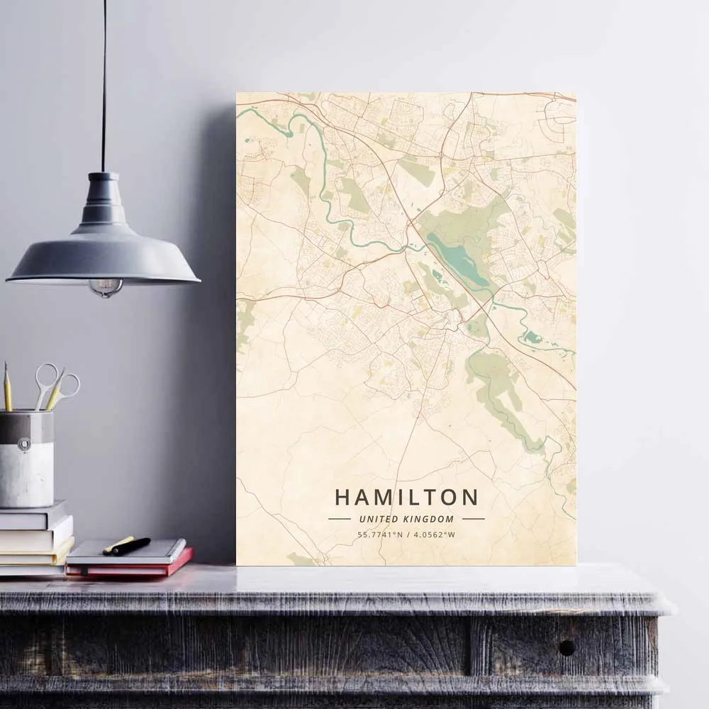 Farnham Glasgow Halifax Hamilton Huddersfield Inverness Ipswich Kiev Kingston upon Hull Lancaster Великобритания плакат | Дом