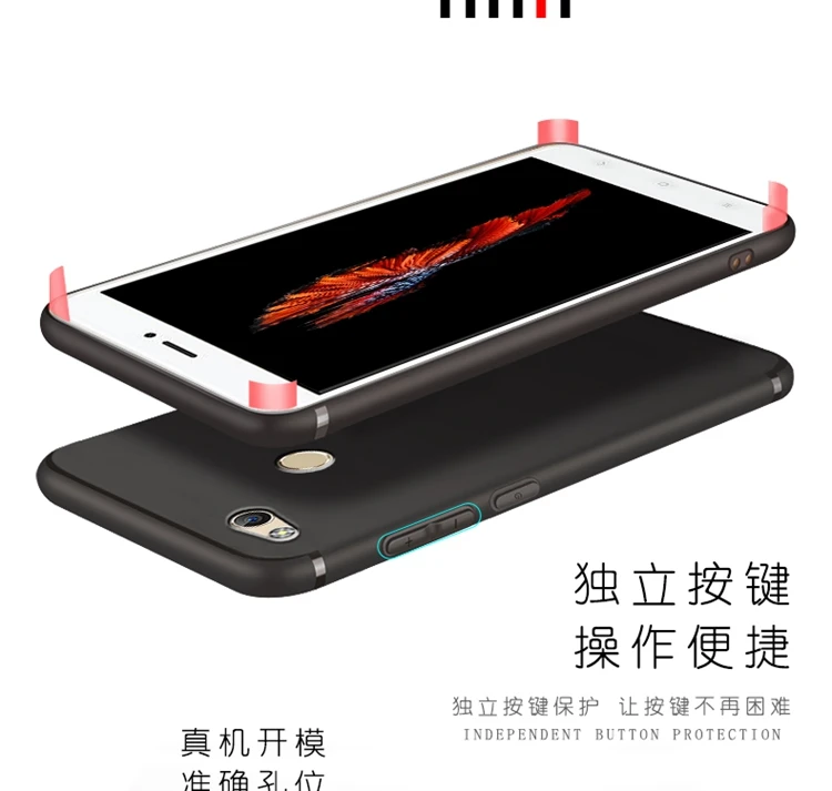 Чехол для Xiaomi Redmi 4x матовый Мягкий Силиконовый ТПУ чехол 5 0 'полный защитный