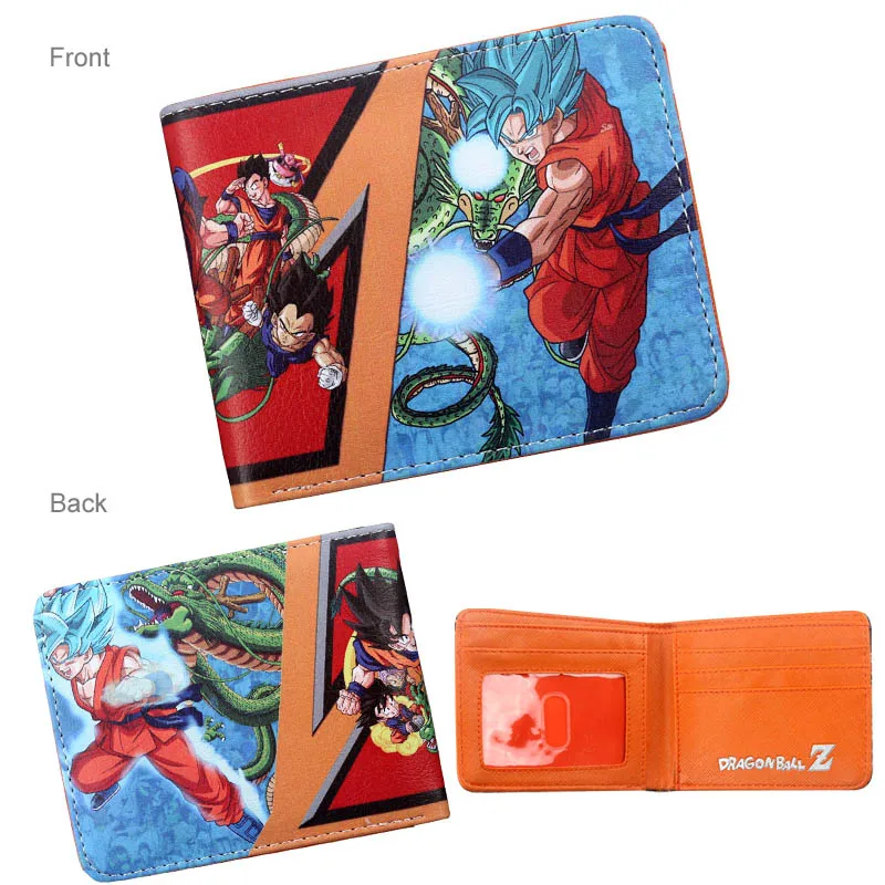 Классический Аниме Dragon Ball Z кошелек Гоку Супер Saiyan студентов держатель кредитной карты кошелек Двойные ID Наличные Кошелек - Цвет: DBZ-09