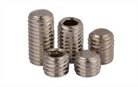 50pcslot m33456810121620 stainless steel 304 hex socket flat head set screws m3 grub screws hardware fasteners 108