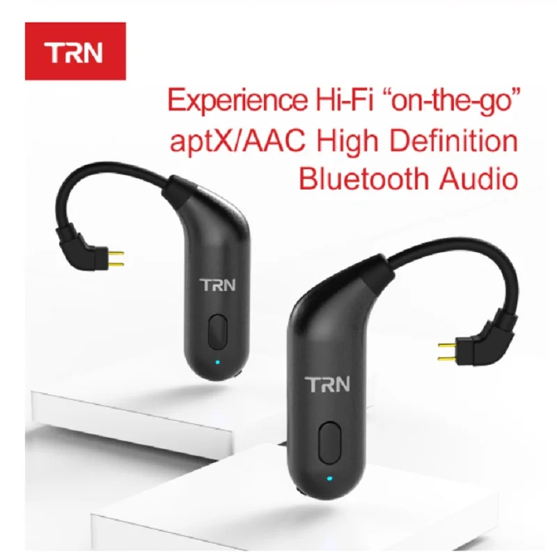 TRN Bluetooth V5.0 MMCX/0 75 Pin BT20S ушной крюк соединитель для наушников адаптер HIFI V80/X6/