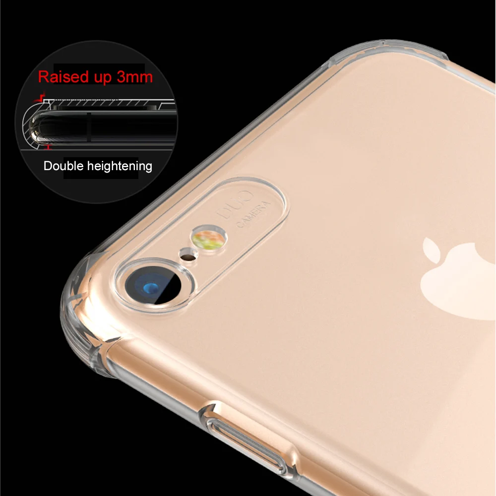 NYFundas чехол для телефона iphone 8plus 7 8 6 6s plus X 360 градусов Защита прозрачный