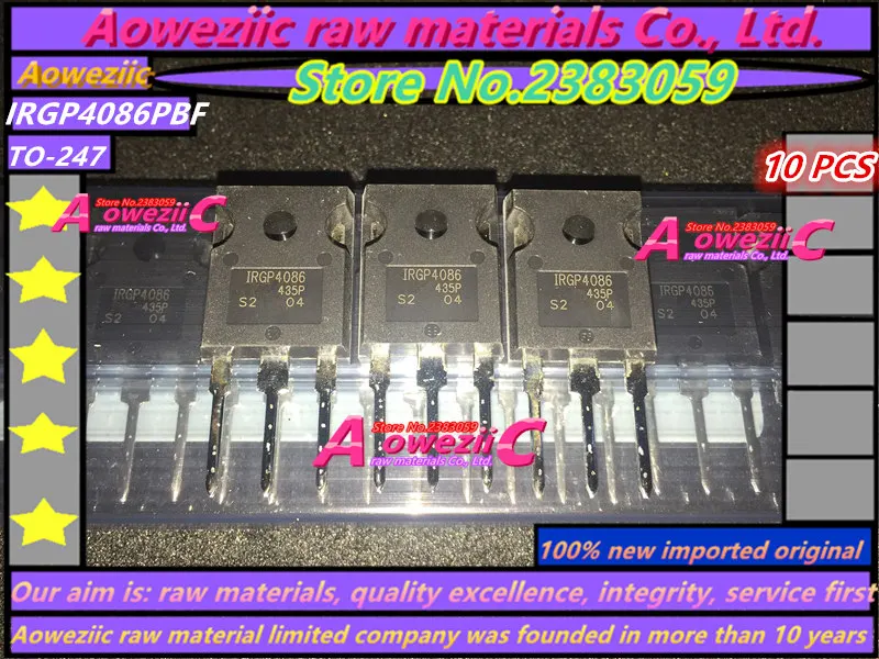 Aoweziic 100% новый импортный оригинальный IRGP4086PBF IRGP4086 TO-247 полевой транзистор 300 В 70 А |