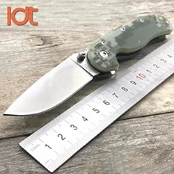 Green Handle LDT крыса модель 2 складное лезвие нож AUS-8 лезвие G10 ручка Карманный Открытый Tcatical ножи Охота выживания спасательный нож EDC инструмент - Цвет: Green Handle