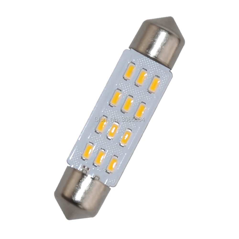 10 шт. белый/теплый белый 36 мм/39 мм/42 мм 9/12SMD 3014 купольный фестон светодиодный
