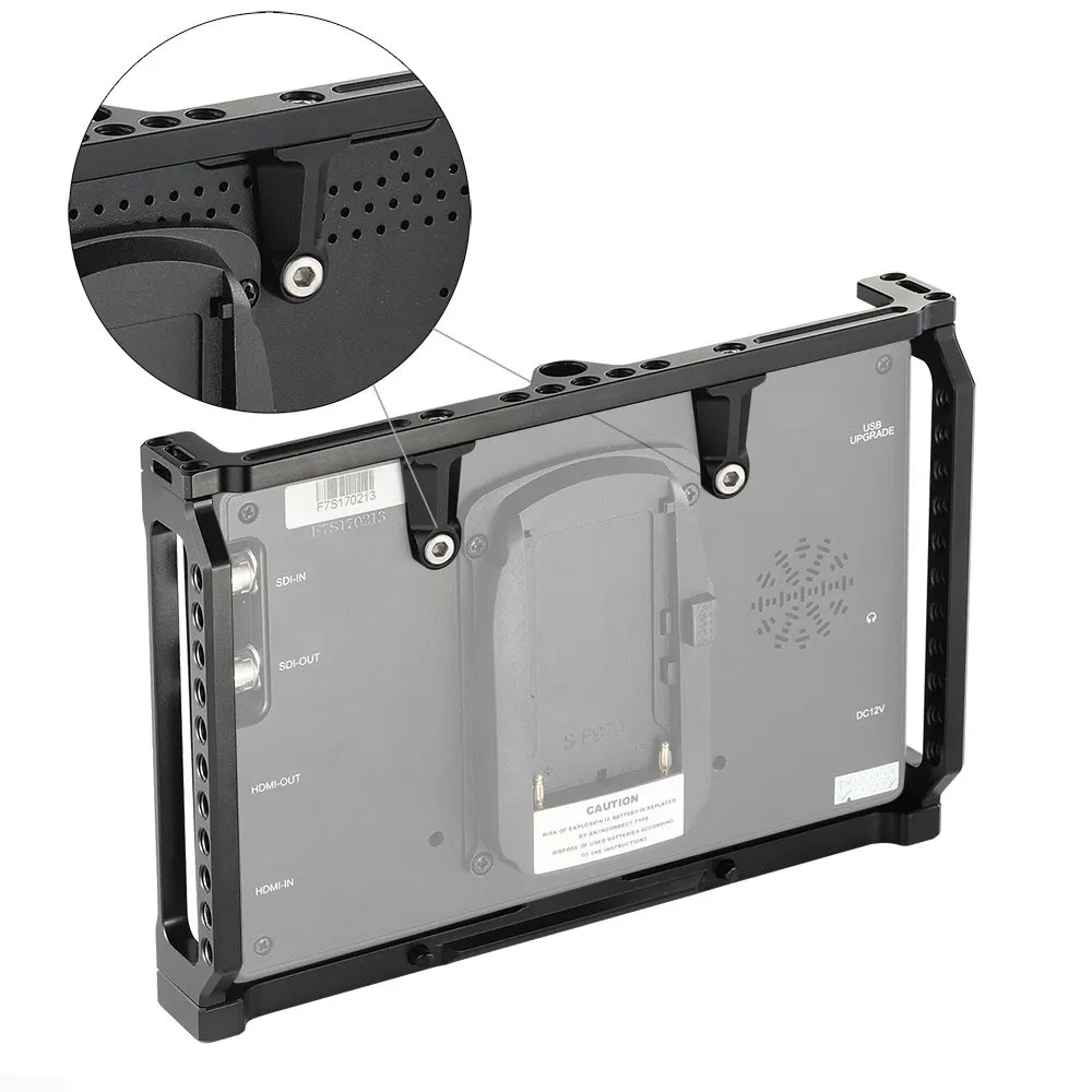 Защитная клетка SmallRig для 7-дюймового монитора Feelworld T7/703/703S/F7S фитинговая с НАТО Rail -