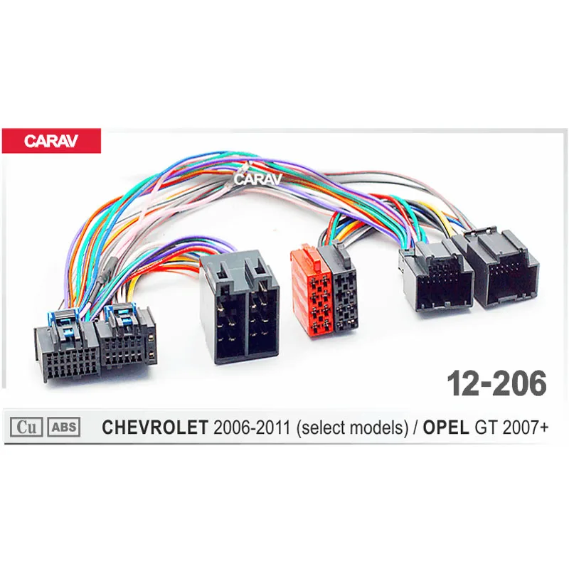 CARAV 12 206 ISO радио жгут проводов разъем адаптера для CHEVROLET 2006 2011 (выберите модели) OPEL