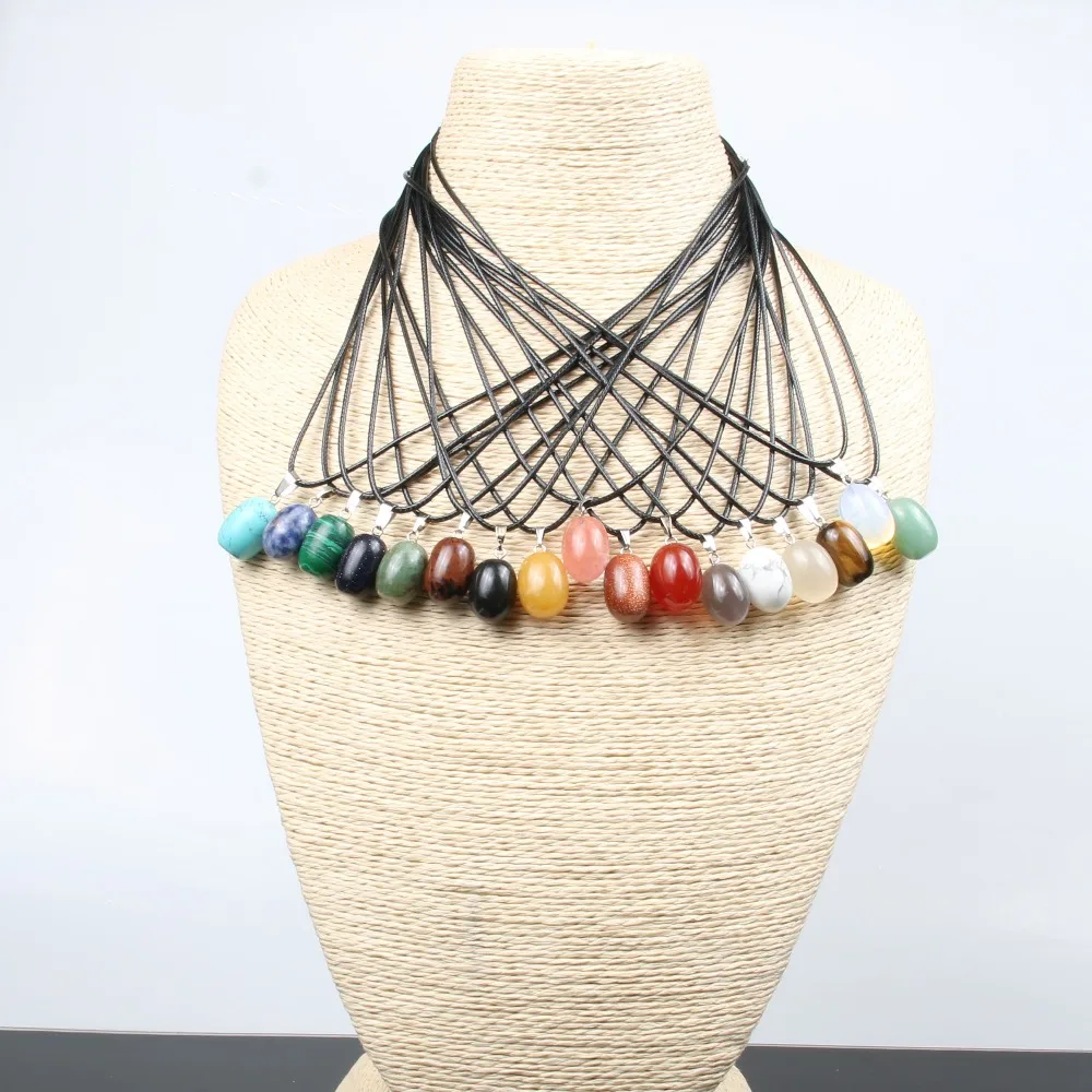 Оптовая продажа подвеска из натурального камня в форме капли воды хрустальное