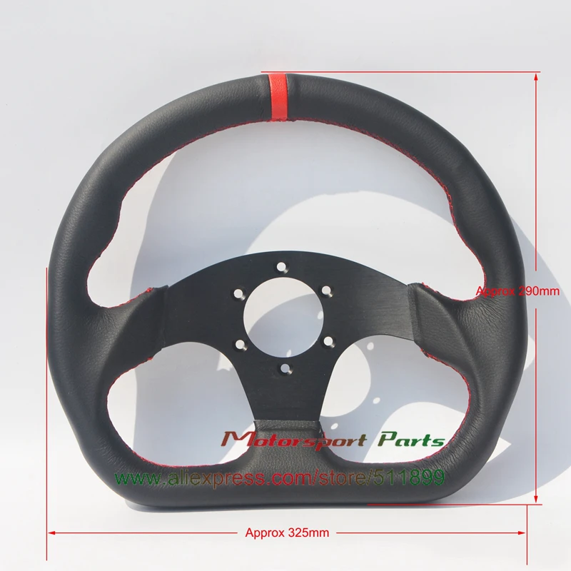 Плоская Нижняя кнопка из углеродного волокна с автомобильным рулевым колесом