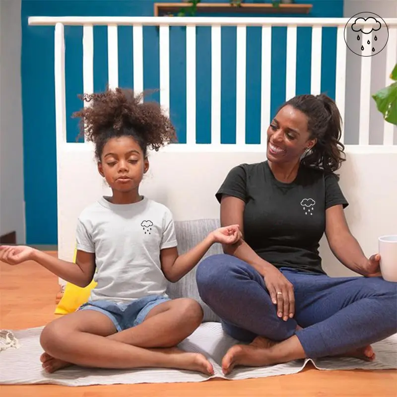 

family matching clothes cotton rain short t shirt dad mommy and me casual children set kid simple look baby girl boy summer 2019