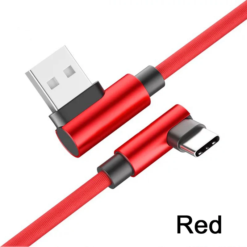 Красный 2.4A Зарядное устройство USB кабель Поддержка Micro Usb быстрая зарядка кабель синхронизации данных для iPhone samsung Android type C USB-C кабель для мобильного телефона - Цвет: Красный