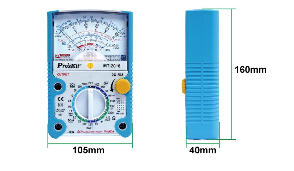 Po'sKit MT-Pointer Тип мультиметр стандарт безопасности Профессиональный ом тестер Измеритель постоянного тока AC напряжение Механические тестеры