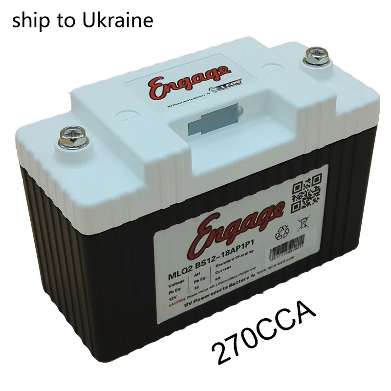 Мотоциклетная батарея 270CCA литиевая железная батарея powersports стартовый аккумулятор PbEq 18Ah