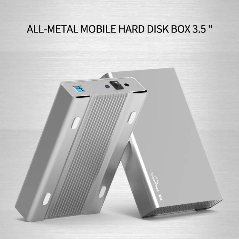 Полностью металлический корпус Blueendless для жесткого диска 3 5 дюйма внешний USB 0