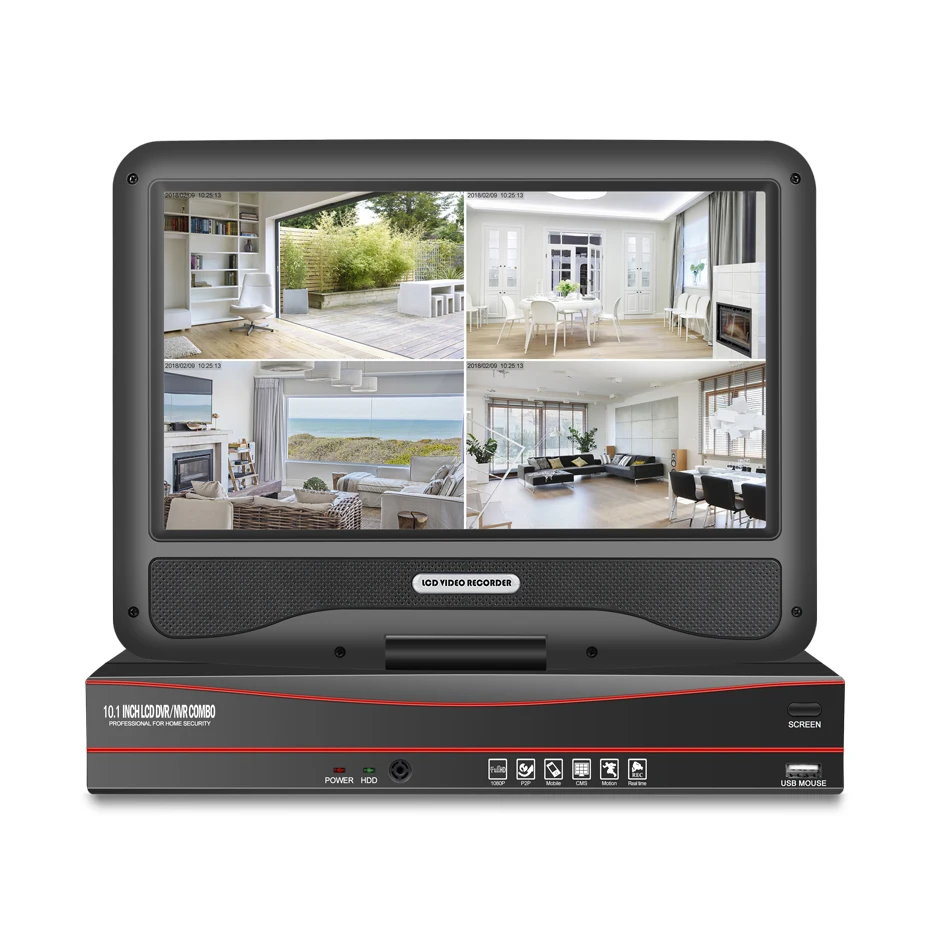 Techege 8CH 1080P 48V POE NVR комплект с 10,1 ''ЖК-монитором 2MP 3000TVL PoE ip-камера Открытый ночного видения комплект видеонаблюдения