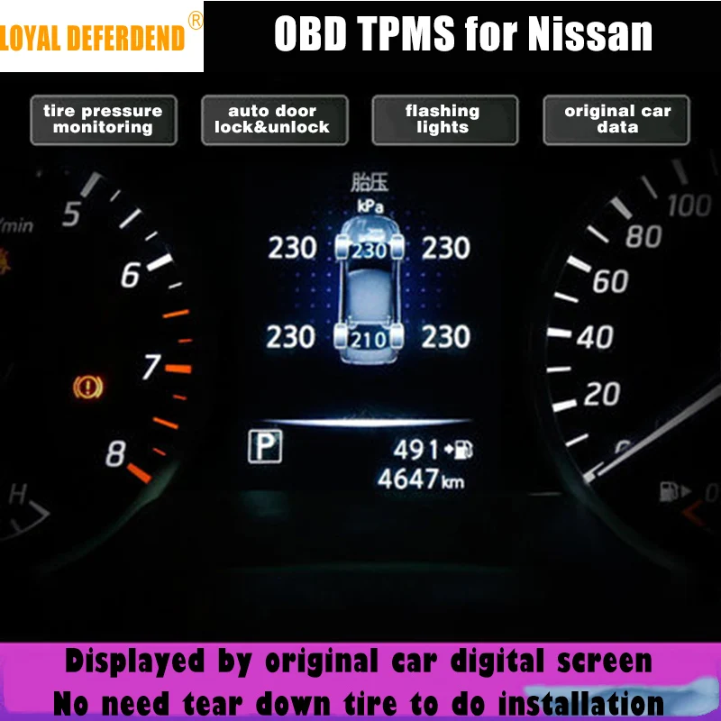 Система контроля давления в шинах OBD TPMS, Автомобильный Дверной замок, speedlock для Nissan navara/np300, система охранной сигнализации, модификация автомобиля