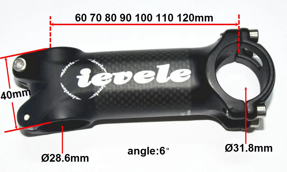 Держатель стержня из углеродного волокна и алюминия 28 6-31 8 мм 6 градусов 60-120 |