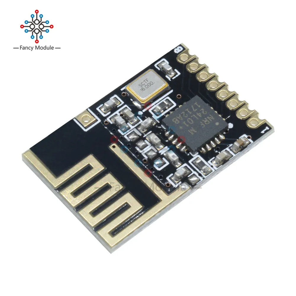 

Миниатюрный модуль беспроводного трансивера NRF24L01 + SMD 1,27 мм, малый размер
