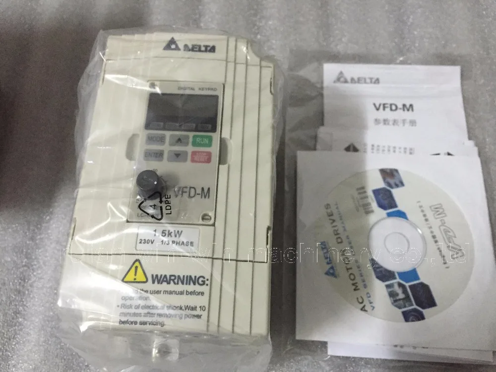 VFD015M21A VFD-M 1.5KW 1500 w 230 v преобразователь частоты для пленки выдувая машина мешок делая машину