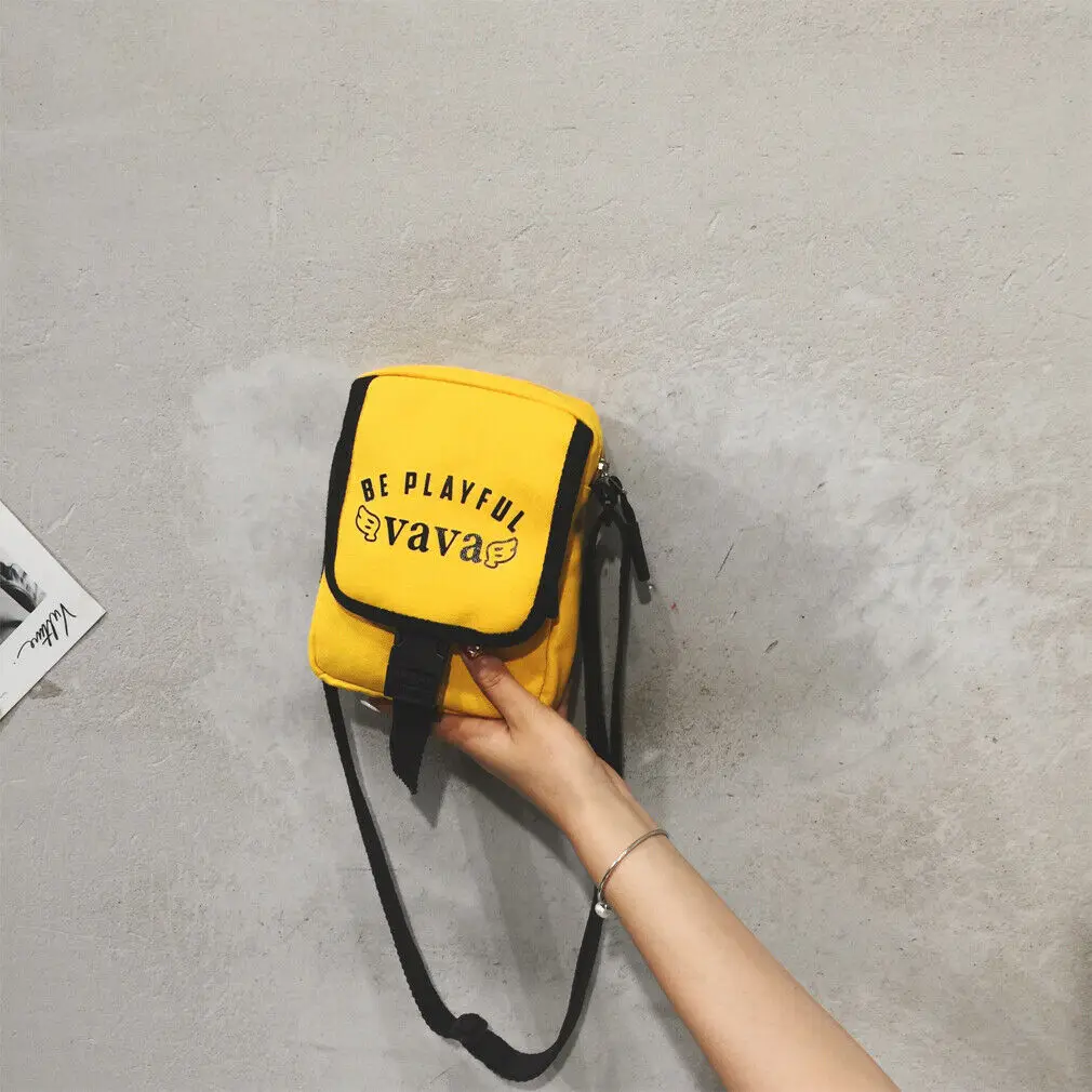 Новинка 2019 Женская Холщовая Сумка маленькая сумка мессенджер на плечо женская