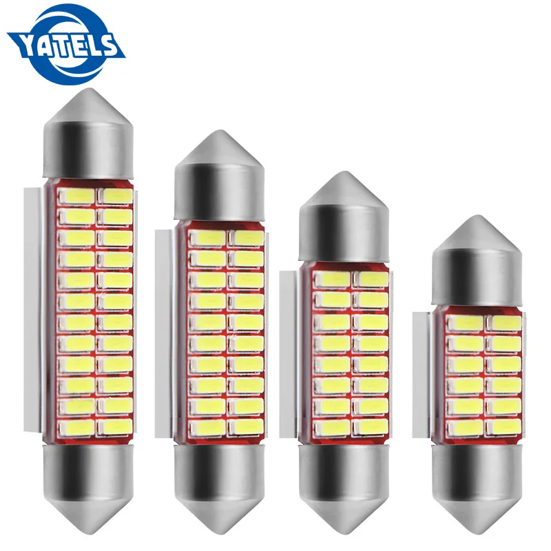 31 мм 36 39 42 C5W C10W 4014 SMD СВЕТОДИОДНЫЙ CANBUS без ошибок автомобильный фестонный лампы