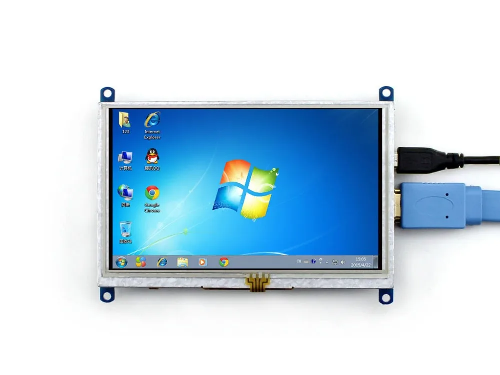 Raspberry Pi HDMI экран с сопротивлением 5 дюймов USB интерфейс 800*480 поддержка RPi Banana Pi/Pro BB