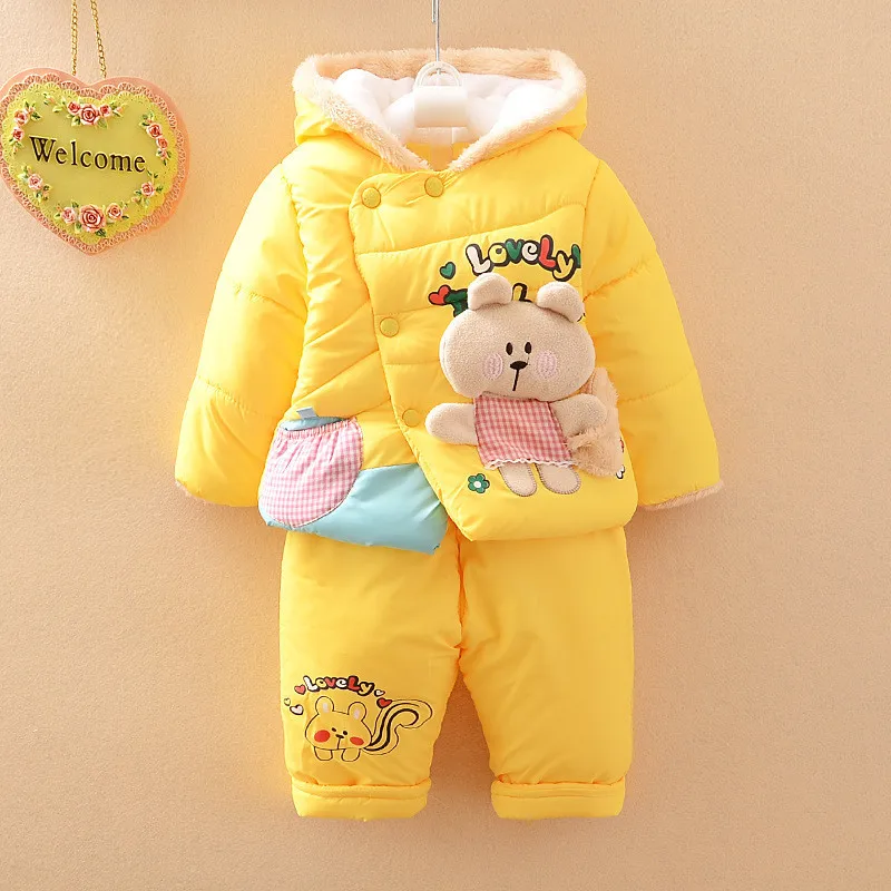 BibiCola/Рождественский комбинезон для маленьких девочек парки комплект одежды