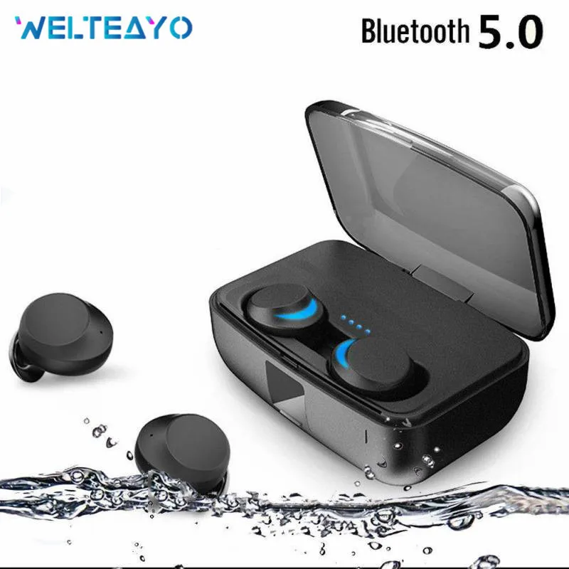 IPX8 водонепроницаемые Bluetooth наушники с сенсорным управлением 3000 мАч as Power Bank