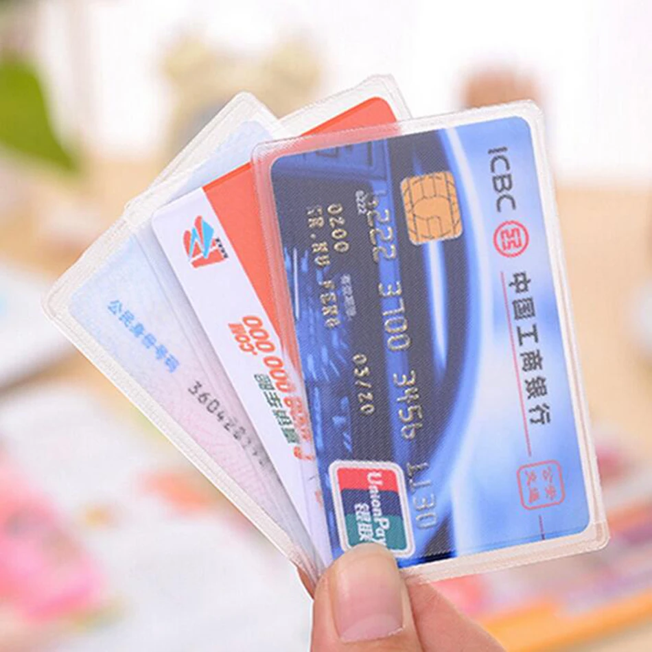 1 шт. прозрачный ID карта Бизнес кредитный держатель для карт девушка ПВХ автобус автомобильный банк Ic карта Обложка Чехол для карт