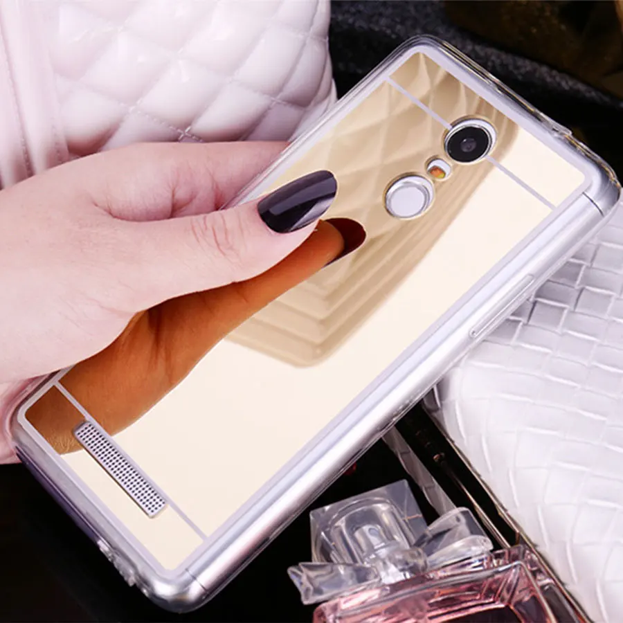 Роскошные зеркальные Чехлы для Redmi Note 3 4 мягкий чехол из ТПУ телефона Xiaomi Pro Red mi Note3