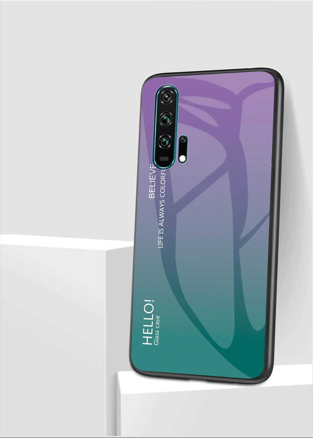 Чехол Honor 20Pro для huawei Honor 20 Pro, градиентный чехол из закаленного стекла, противоударный чехол для huawei Honor 20 s, русская версия, Shel