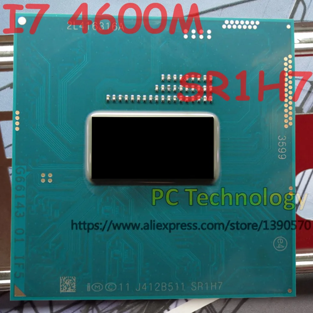 Оригинальный процессор Intel Core I7 4600M SR1H7 CPU PGA946 2 9 ГГц 3 6 L3 = 4 м двухъядерный