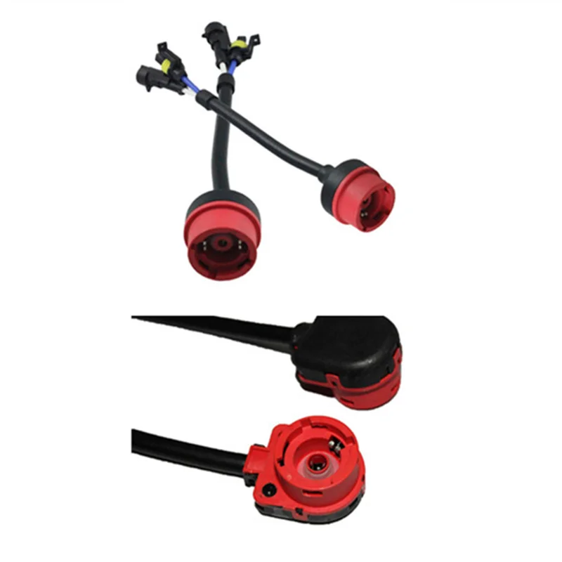 

Rockeybright 2pcs D2S D2R D4S cable converter wire harness hid d2s AMP bulb socket holder adapter
