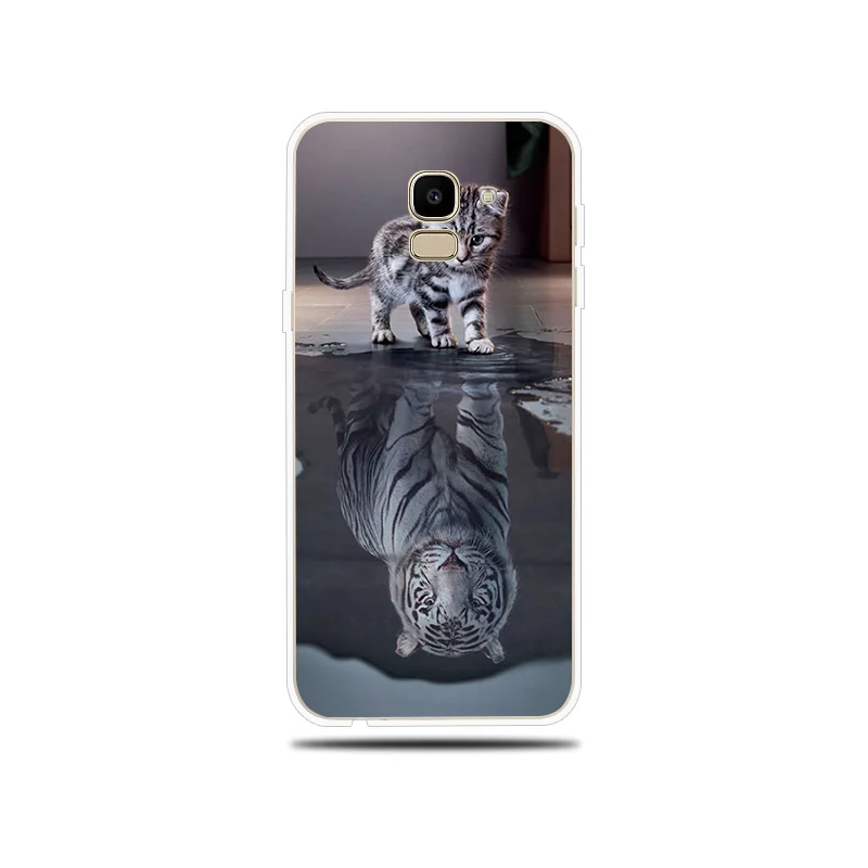 Милая кошка узор силиконовый чехол для samsung Galaxy J1 мини J2 Pro J3 J5 J7 Prime 2017 2016 2015 J4 J6 J8 2018