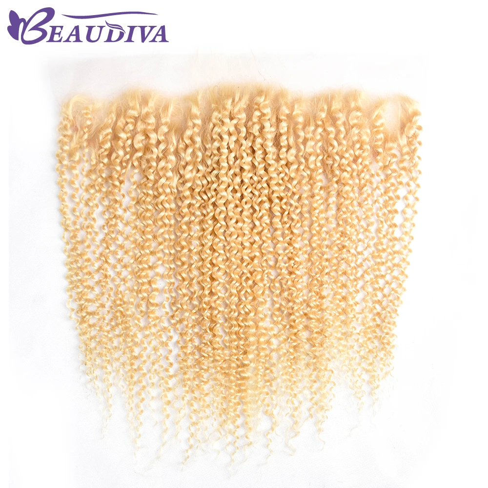 Beaudiva волос Синтетический фронтальный Закрытие с пучками вьющиеся малазийские