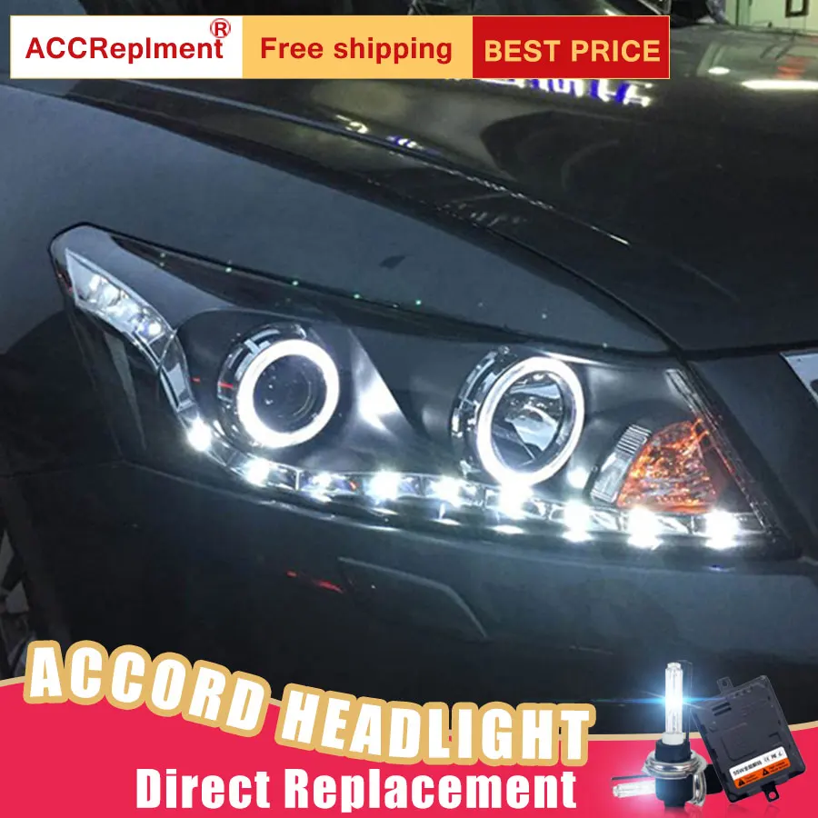2 шт. светодиодный фары для Honda Accord 08 12 автомобиля Ангельские Глазки ксенон HID