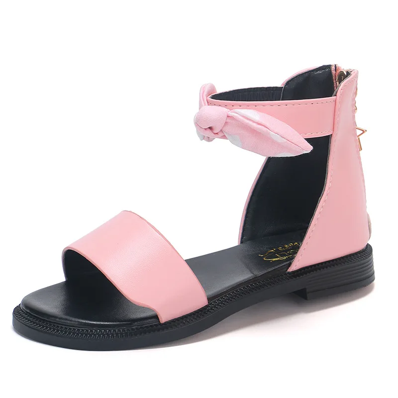 2019 для маленьких девочек Летняя обувь сандалии старшего возраста с цветочным