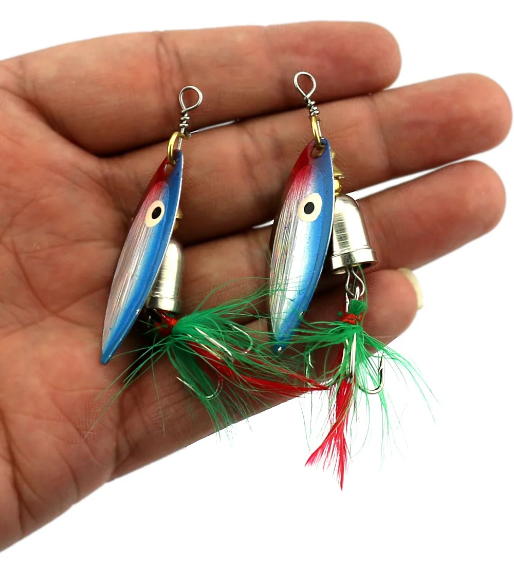 65MM 7.4G 6#HOOKS Fishing Lure one hook spoon Spinner baits Trolling Laser for sea fish Metal spoons jig head | Спорт и развлечения