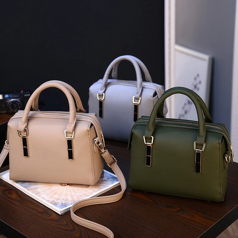 Женские новые кожаные сумки дизайнерские бостонские для женщин роскошная сумка