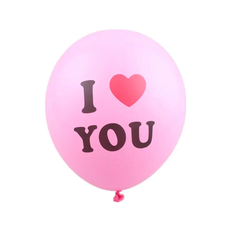 XXPWJ Новые 10 шт./лот круглые индийские латексные воздушные шары I LOVE YOU декоративные