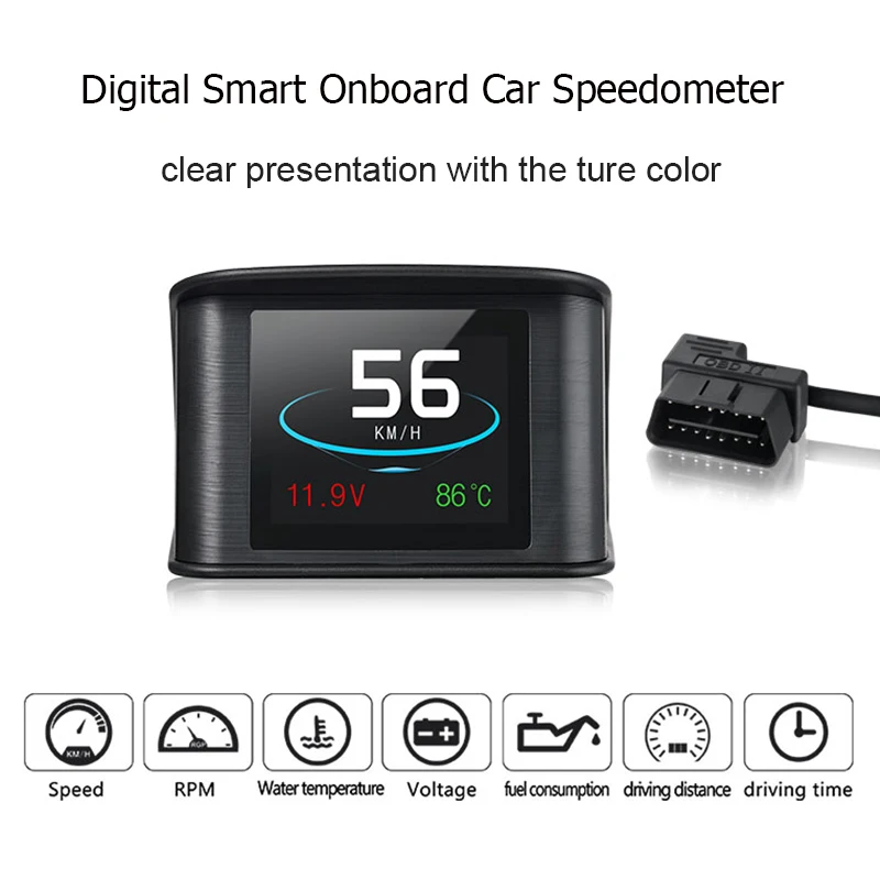 AWESAFE HUD OBD2 Head Up Дисплей автомобиль Smart Digital Скорость проектор Авто бортовой