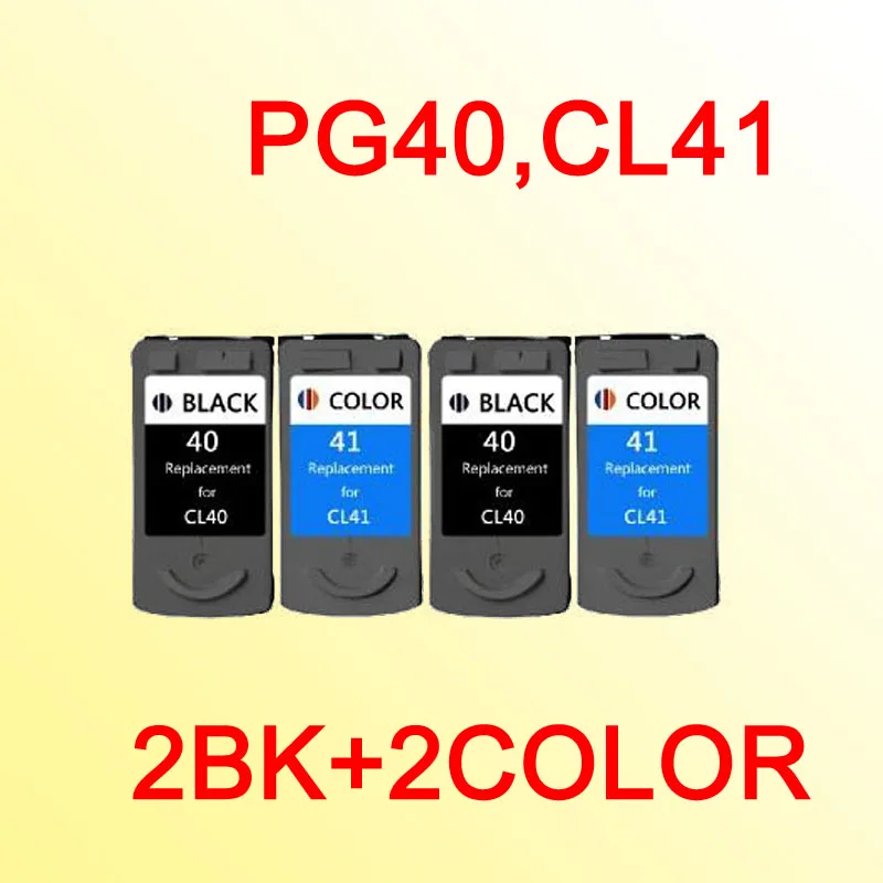 4x чернильные картриджи совместимые с canon PG40 CL41 PG 40 CL 41 PIXMA MP218/MP228/MP450/MP460/MP476|ink