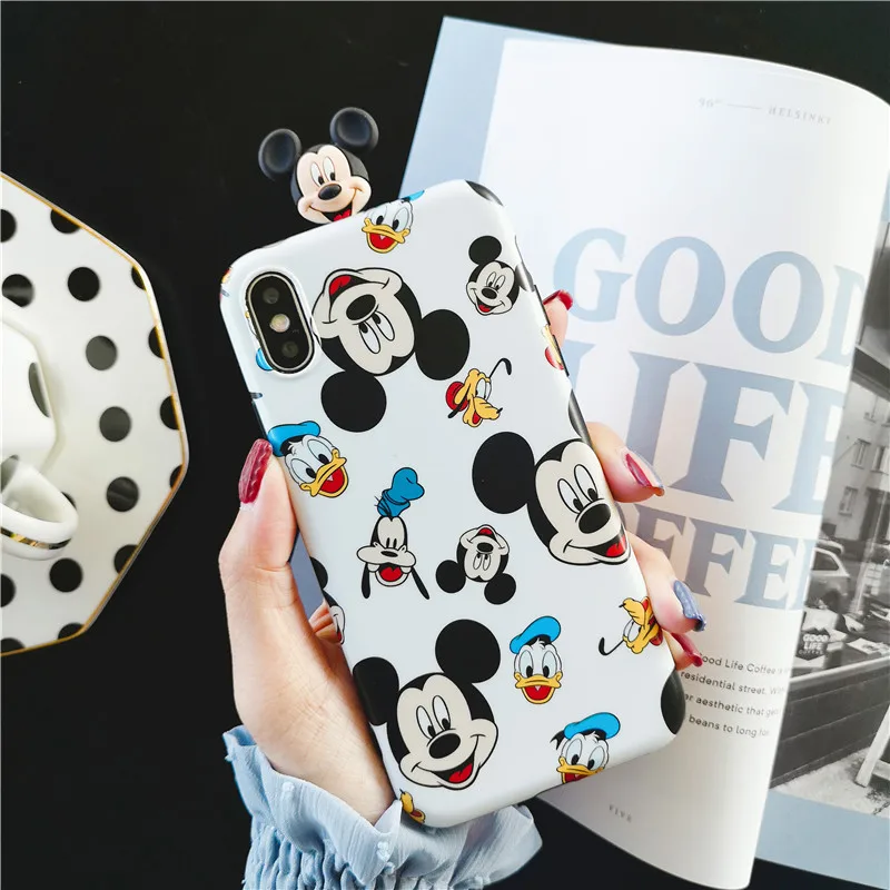 Mickey Mouse Donald Duck soar Soft TPU Toy Cover iPhone Case For 6 6S 7 8 Plus XS Max IMD Toys |