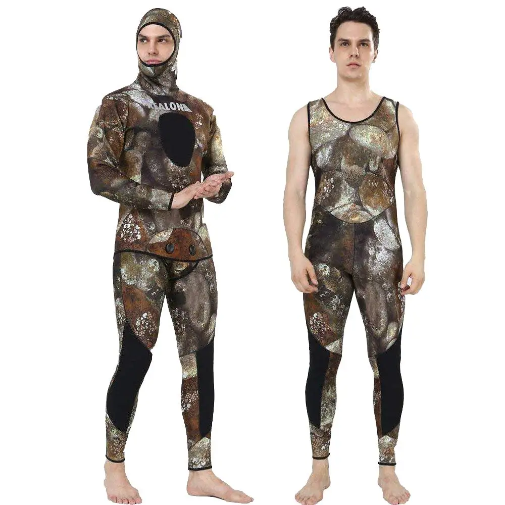 REALON Fishing Warm 3 мм гидрокостюм из двух частей костюмы для подводного плавания с