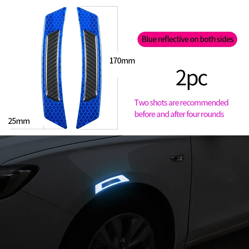 Wheel eyebrow Blue Стикер для автомобиля 5D углеродное волокно наклейка s стикер для автомобиля s и наклейки Авто Светоотражающая полоса предупреждающий для автомобильного стайлинга Аксессуары для автомобилей - Название цвета: Wheel eyebrow Blue