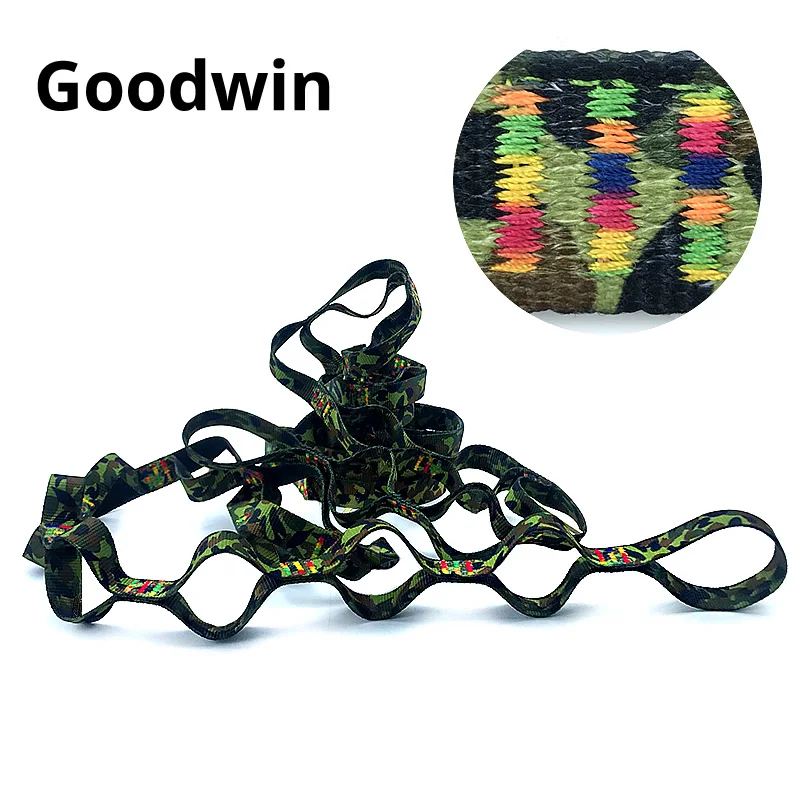 Goodwin Camouflage Hammock Straps 250cmX2CM 2800 LBS 15+1 Loops | Мебель