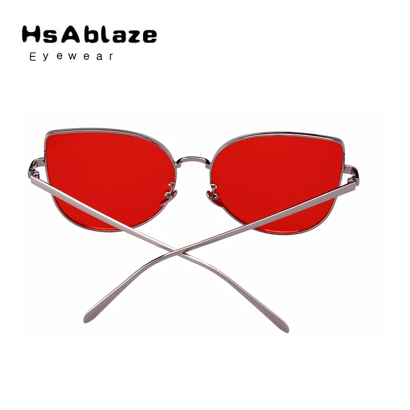 Hsablaze очки Новый Cat Eye Солнцезащитные для женщин Для Брендовая дизайнерская обувь