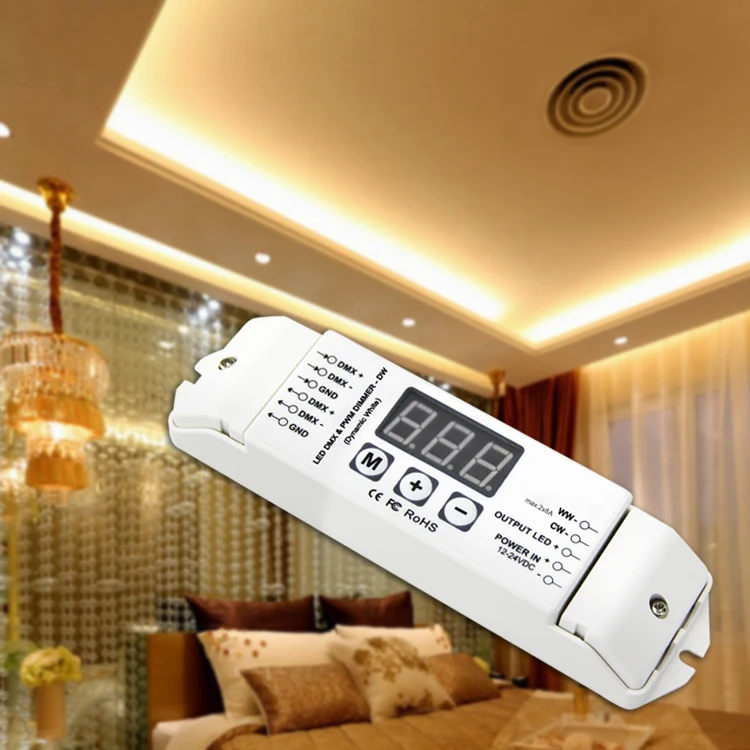 BC 832 DC12V 24V постоянное напряжение PWM DMX512/1990 светодиодный декодер 2 канала DMX