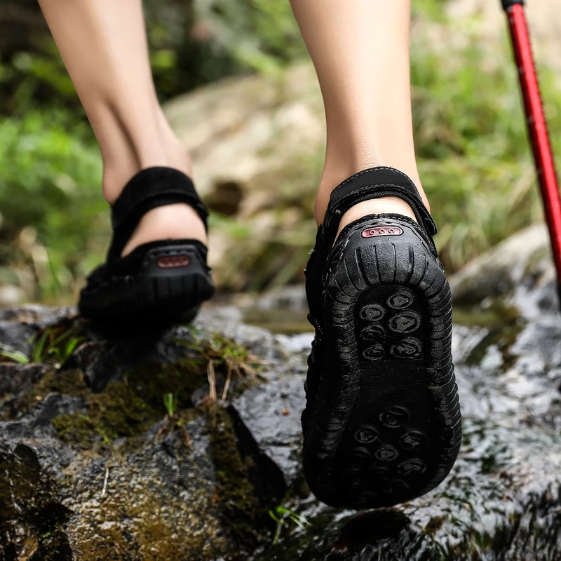 Сандалии гладиаторы для мужчин летние мужские кожаные сандалии большая обувь