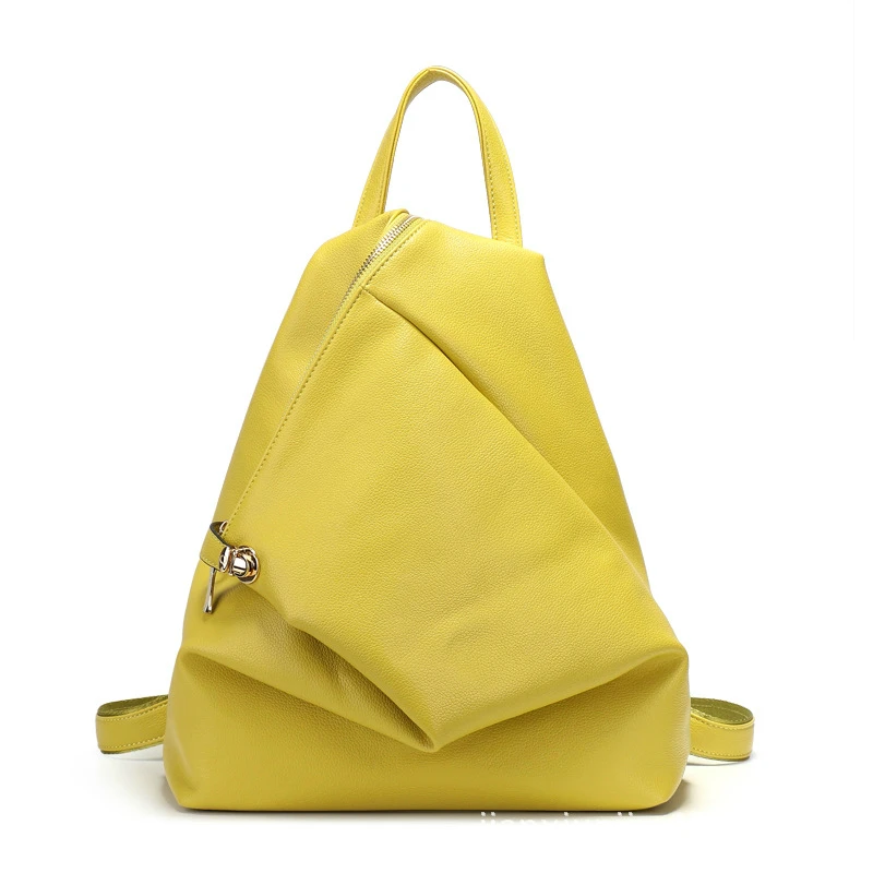 JIANXIU The New Style Of Fashion And Casual Business Big Space Zipper Slit Pocket Bucket Black Yellow Woman Solid Bag | Багаж и сумки